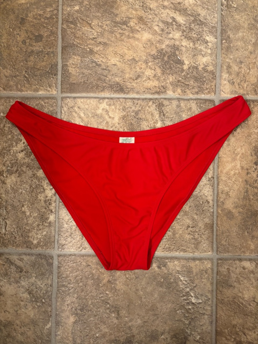 wild fable Red Bikini Bottom - low rise & high leg